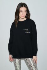 S'il vous plait φουτερ - BLACK