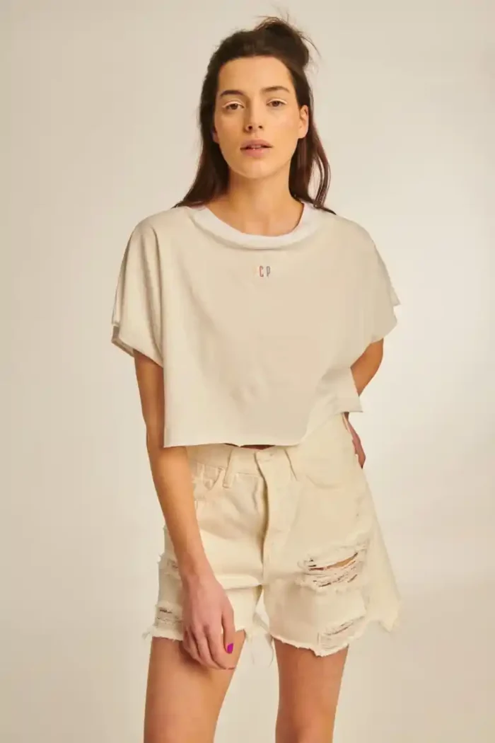 Tara Σορτς Τζιν – OFF WHITE | PCP - Image 3