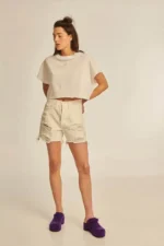 Tara Σορτς Τζιν – OFF WHITE | PCP - Image 4