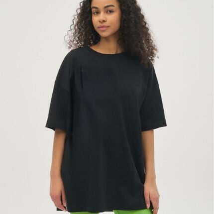 Μαύρο Oversized Γυναικείο T-Shirt