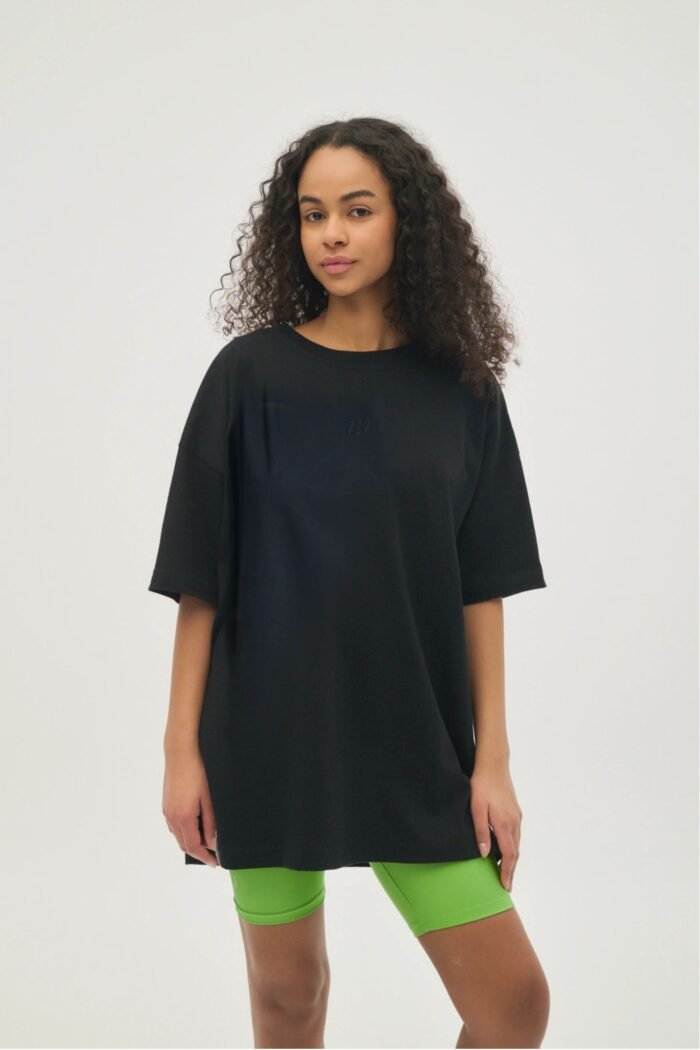 Μαύρο Oversized Γυναικείο T-Shirt