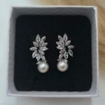 '' Nelli '' Σκουλαρίκια νυφικά ασημένια