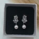 '' Amelia '' Σκουλαρίκια νυφικά ασημένια