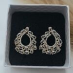 ”SOPHIA” Κρεμαστά νυφικά σκουλαρίκια επίχρυσα