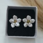 '' Marcelline '' Σκουλαρίκια σε σχήμα λουλουδιού