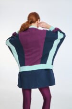 Γυναικεία Ζακέτα Μακρυμάνικη με AUBERGINE PCP - Image 3