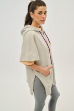 Γυναικεία Ζακέτα με κουκούλα - Olivia - GREY