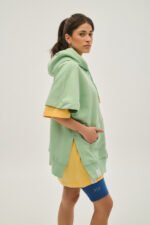 Γυναικεία Ζακέτα με κουκούλα PISTACHIO PCP - Image 3