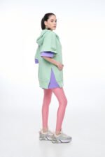 Γυναικεία Ζακέτα με κουκούλα PISTACHIO PCP - Image 5