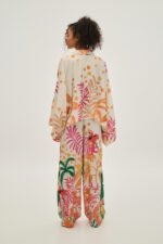 Γυναικεία παντελόνα εμπριμέ White | PCP CLOTHING - Image 2