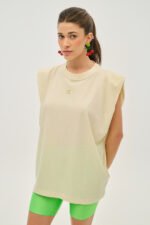 Γυναικείο Αμάνικο Μπλουζάκι - Candy - BEIGE