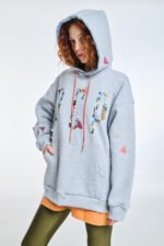 Γυναικείο Φούτερ με Κουκούλα PCP Branding - Image 2