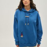 Γυναικείο Φούτερ με Κουκούλα και κέντημα - ONE COLOR - VIENNA