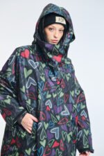 Γυναικείο αδιάβροχο με κουκούλα Wine PCP - Image 2