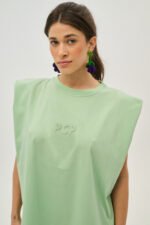 Γυναικείο αμάνικο μπλουζάκι PISTACHIO | PCP CLOTHING - Image 2