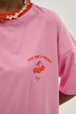 Γυναικείο κοντομάνικο Cherry Pink | PCP CLOTHING - Image 2