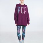 Γυναικείο μακρυμάνικο Πουλόβερ - AUBERGINE