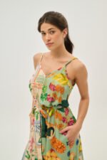 Γυναικείο μακρύ φόρεμα εμπριμέ | PCP CLOTHING - Image 2