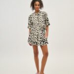 Γυναικείο πουκάμισο εμπριμέ - Xanthe - BEIGE