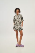 Γυναικείο πουκάμισο εμπριμέ - Xanthe - BEIGE