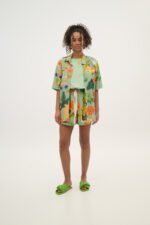 Γυναικείο πουκάμισο εμπριμέ PISTACHIO  | PCP CLOTHING - Image 2