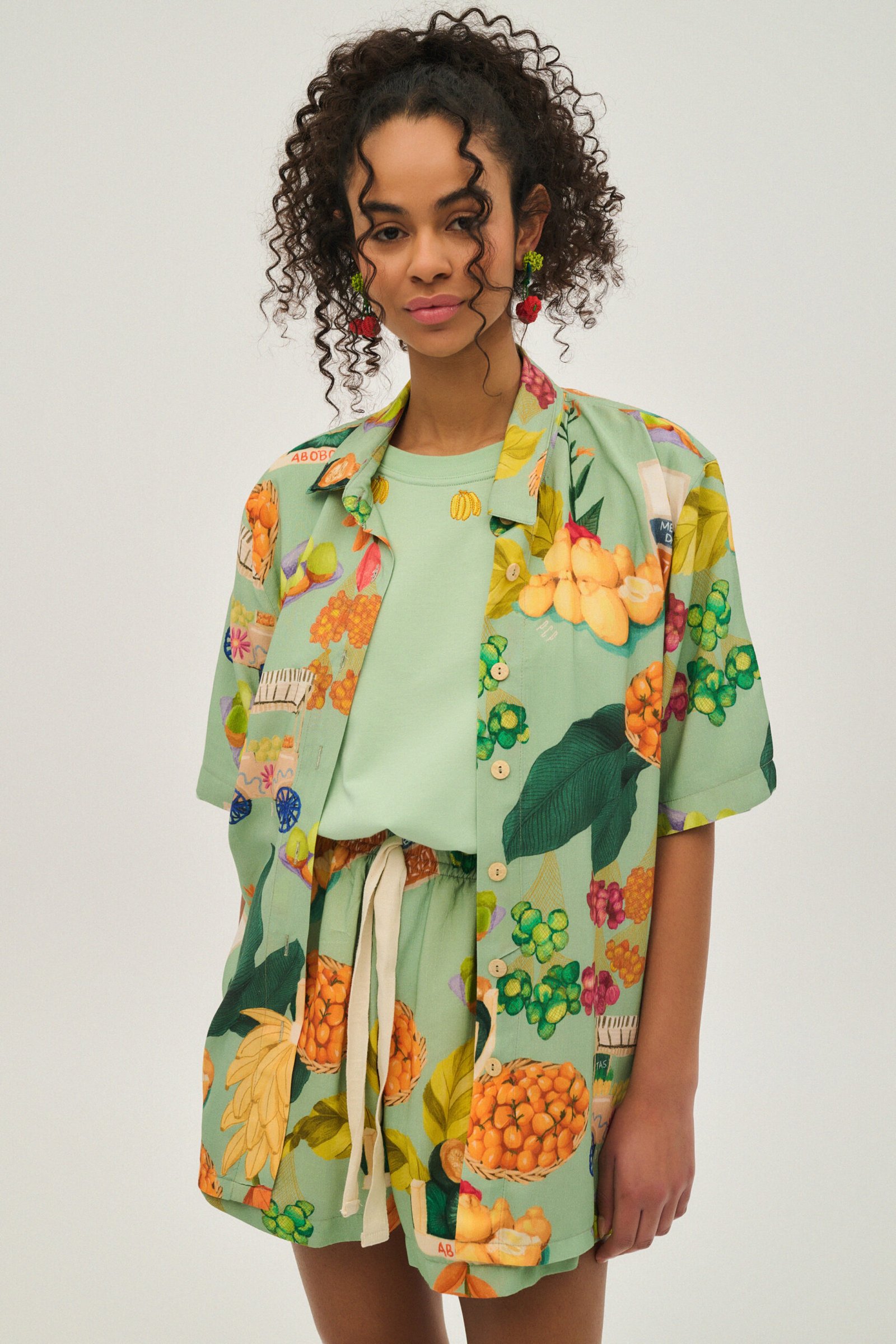 Γυναικείο-πουκάμισο-εμπριμέ-Xanthe-PISTACHIO Γυναικείο πουκάμισο εμπριμέ - Xanthe - PISTACHIO