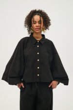 Πουκάμισο με κεντημένες χάντρες μαύρο | PCP CLOTHING - Image 2