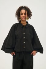 Πουκάμισο με κεντημένες χάντρες μαύρο | PCP CLOTHING - Image 2