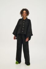 Πουκάμισο με κεντημένες χάντρες μαύρο | PCP CLOTHING - Image 3