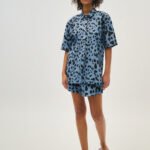 Γυναικείο σορτσάκι εμπριμέ - Xanthe - BLUE