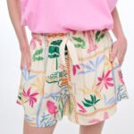 Γυναικείο σορτσάκι εμπριμέ - Xanthe - MAGENTA