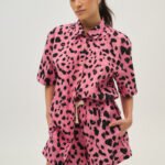 Γυναικείο σορτσάκι εμπριμέ - Xanthe - PINK