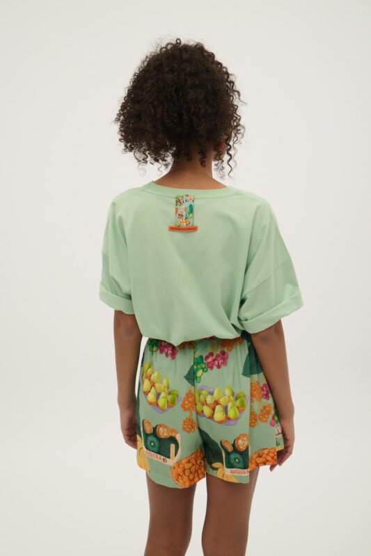 Γυναικείο σορτσάκι εμπριμέ Xanthe PISTACHIO 1