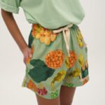 Γυναικείο σορτσάκι εμπριμέ - Xanthe - PISTACHIO