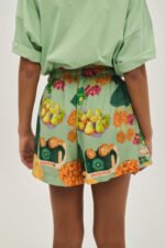 Γυναικείο σορτσάκι εμπριμέ Φιστικί | PCP CLOTHING - Image 4