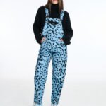 Σαλοπέτα PCP Beige animal print - BLUE