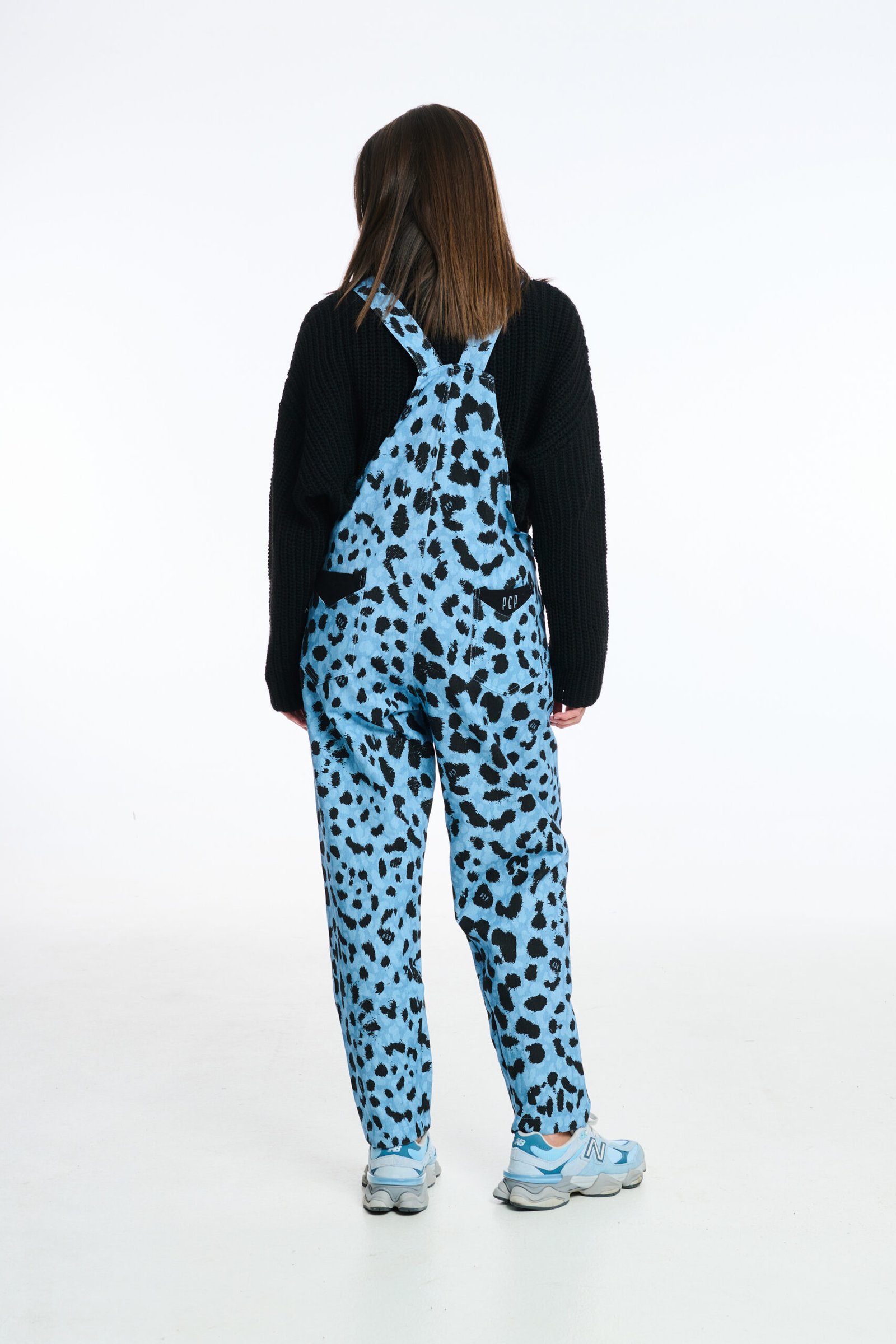 Σαλοπέτα-PCP-Beige-animal-print-BLUE-2 Σαλοπέτα animal blue | PCP CLOTHING - Image 3