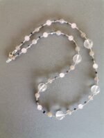 Κολιέ με Ροζ Quartz, Γκρι Αχάτη και Αιματίτες - Image 4