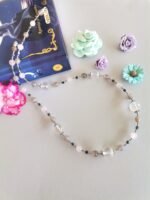 Κολιέ με Ροζ Quartz, Γκρι Αχάτη και Αιματίτες - Image 3