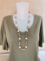 Κολιέ με Αχάτη και Λευκό Κοράλι - Image 2