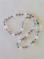 Κολιέ με Ροζ Quartz, Γκρι Αχάτη και Αιματίτες - Image 7