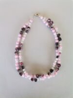 Δίσειρο Κολιέ με Ροζ Νεφρίτη και Ίασπι - Image 6