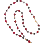 Ροζάριο με Αχάτη Ruby και Λαρβικίτη