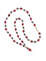 Ροζάριο με Αχάτη Ruby και Λαρβικίτη