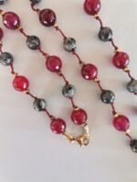 Ροζάριο με Αχάτη Ruby και Λαρβικίτη - Image 2