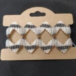 Μακραμέ βραχιόλι χεριού ζικ ζακ δίχρωμο