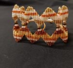 Μακραμέ βραχιόλι χεριού ζικ ζακ πολύχρωμο - Image 2