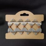 Μακραμέ βραχιόλι χεριού ζικ ζακ τρίχρωμο