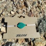 Μακραμέ βραχιόλι χεριού φύλλο βεραμάν