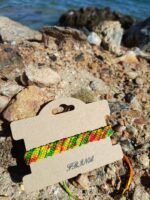 Μακραμέ βραχιόλι χεριού πολύχρωμο